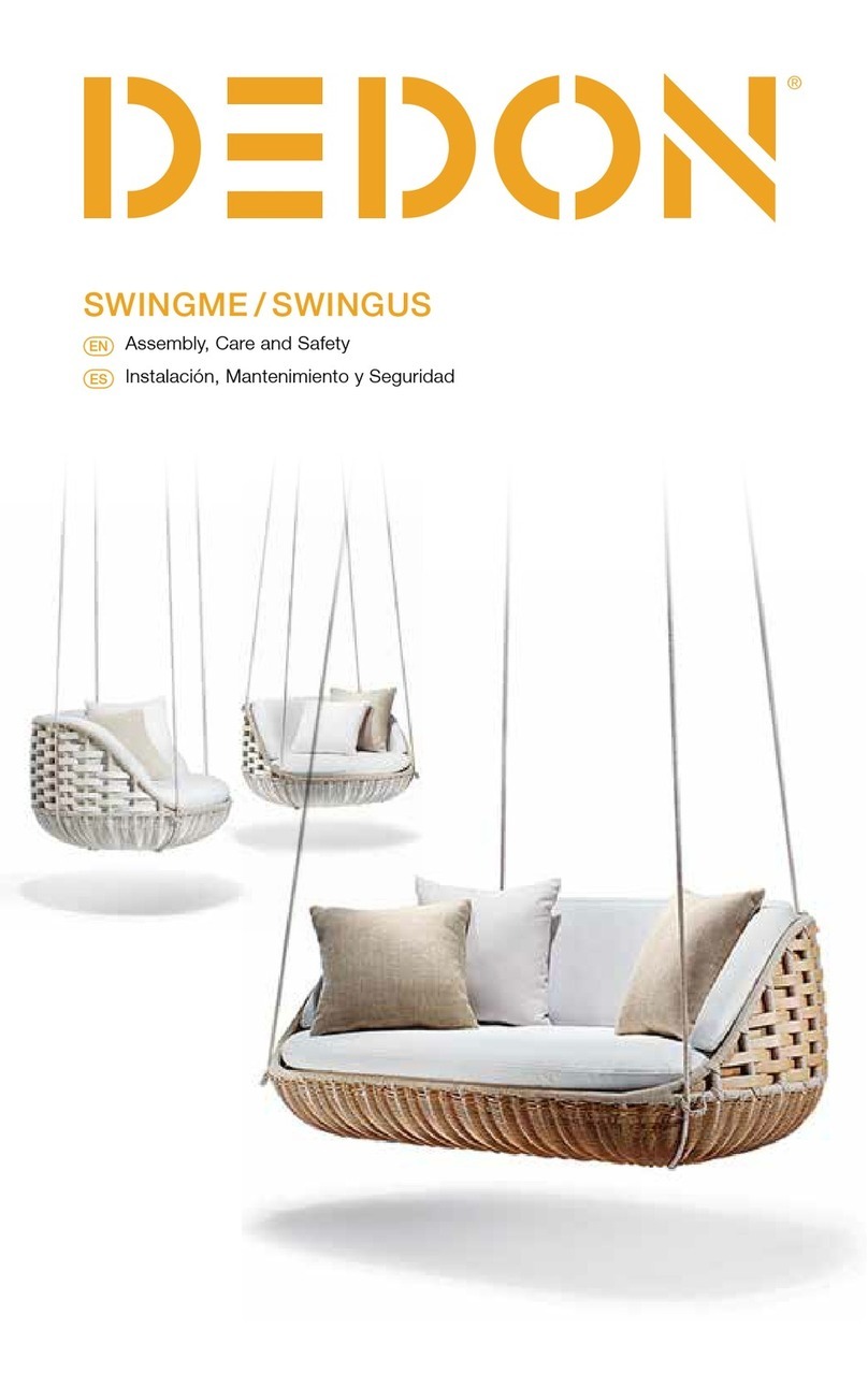 DEDON SWINGME Assembly and Care