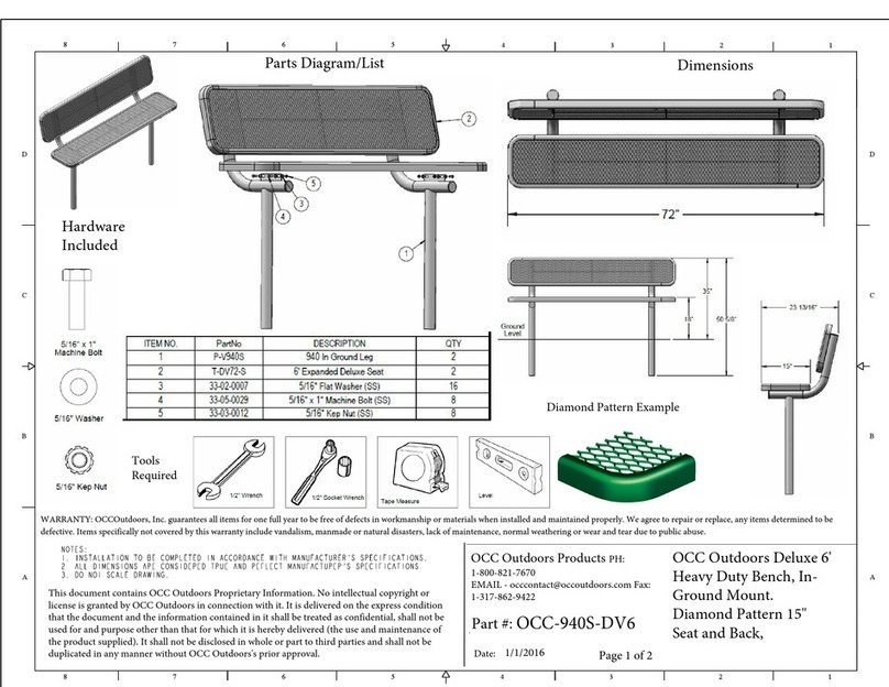 OCC Outdoors Products OCC-940S-DV6 quick start guide