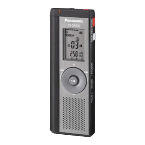 Panasonic RR-QR230E User manual