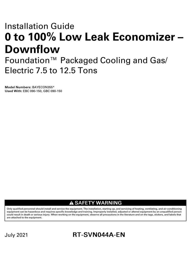 Trane BAYECON355 Series User manual