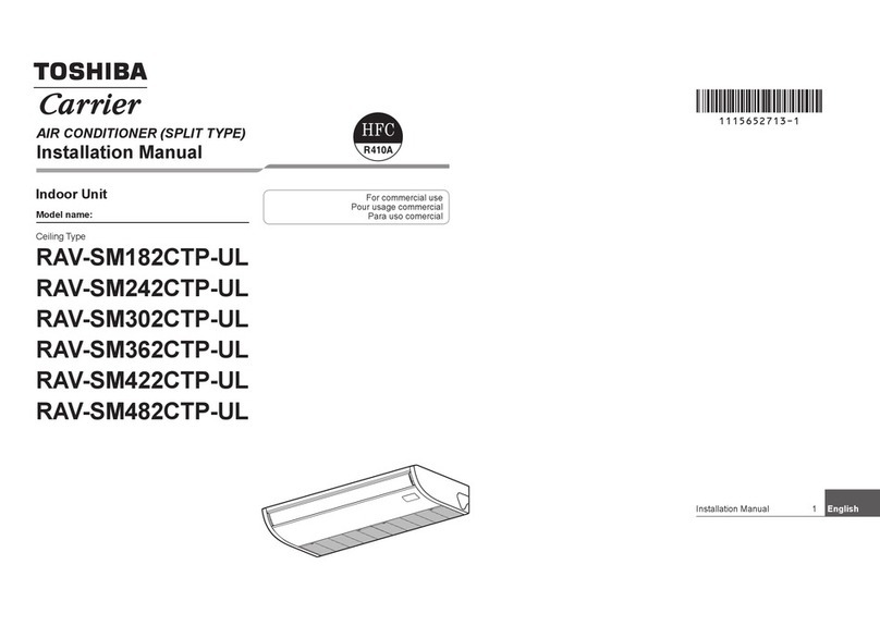 Toshiba RAV-SM182CTP-UL User manual
