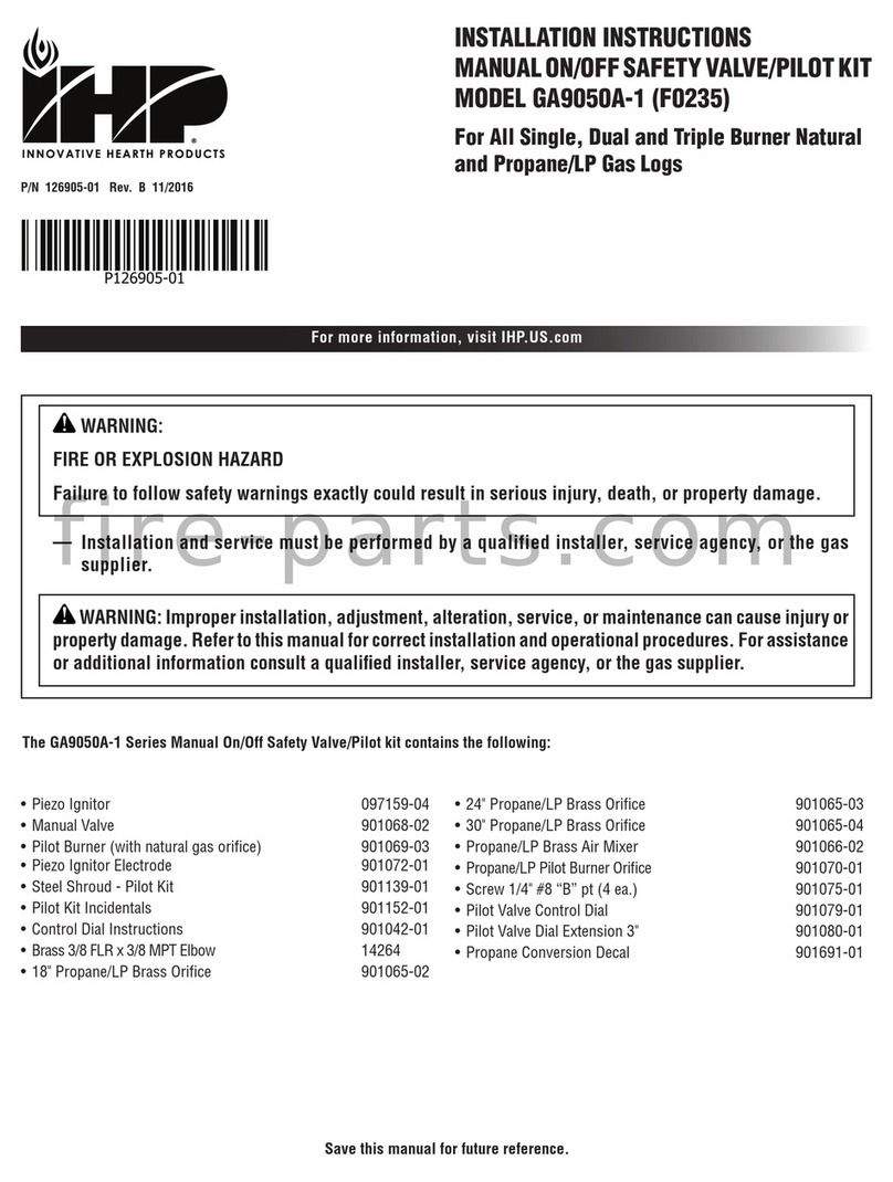 IHP GA9050A-1 installation instructions