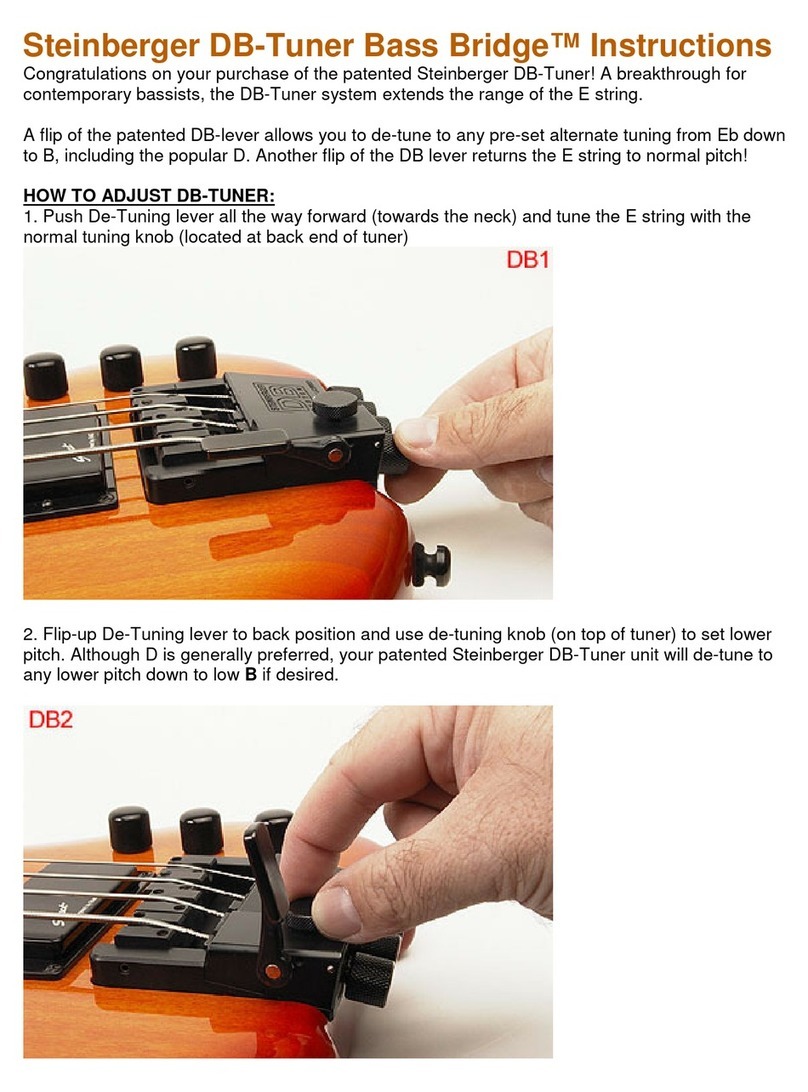 Steinberger DB-Tuner Bass Bridge instructions