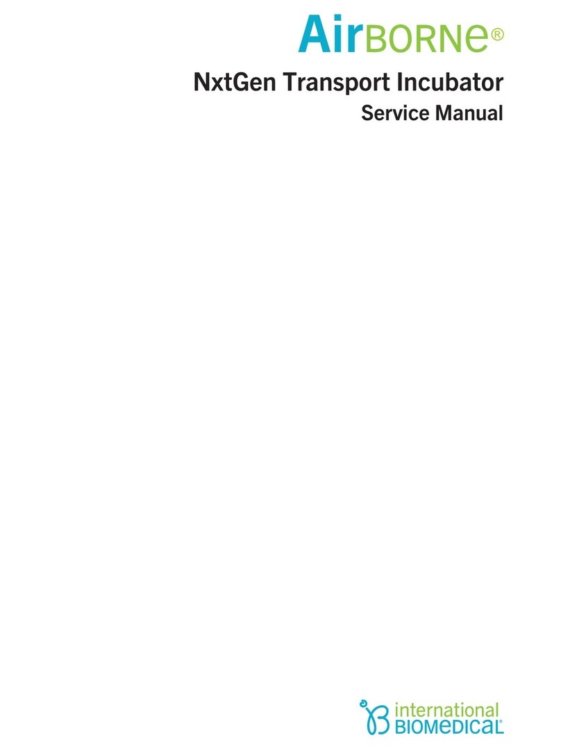 International Biomedical AirBorne NxtGen Transport Incubator Service manual