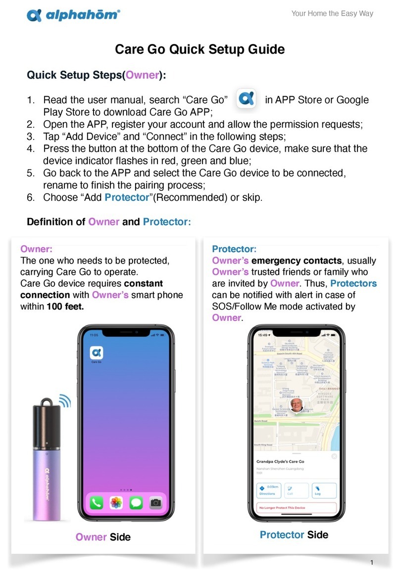 Alphahom Care Go Quick setup guide