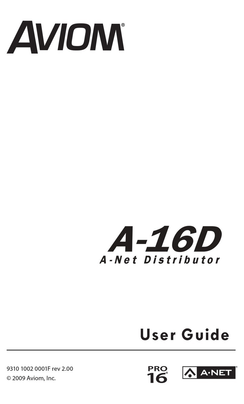 Aviom A-16D A-Net user guide