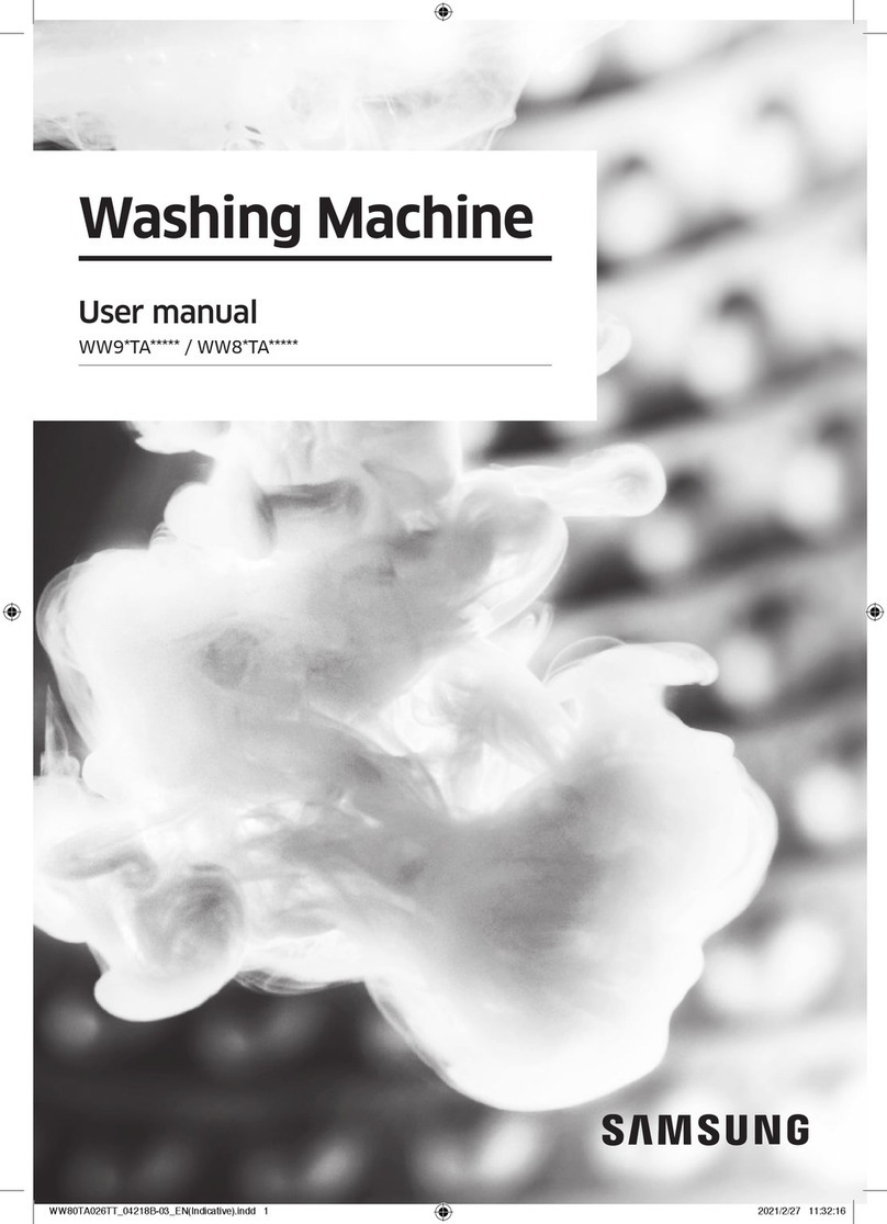 Samsung WW9TA Series User manual