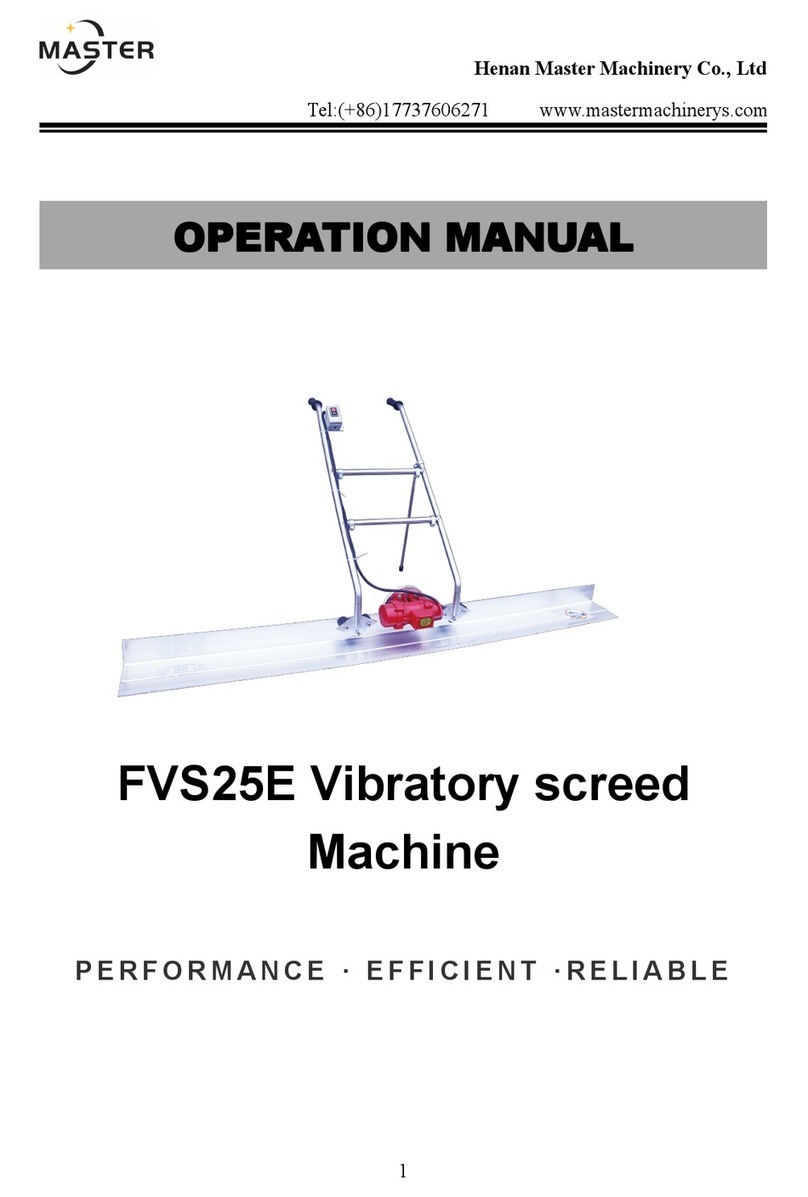 Master FVS25E User manual