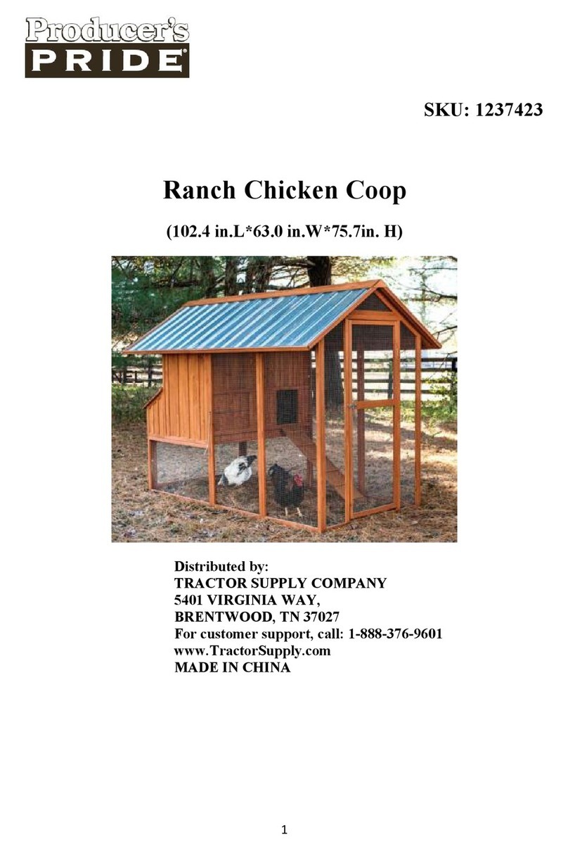 Producer's PRIDE Ranch Chicken Coop Care Instructions