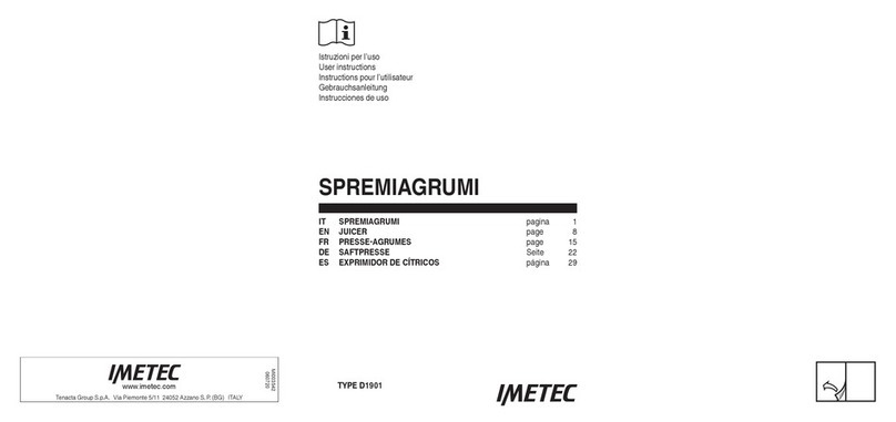 Imetec D1901 User instructions