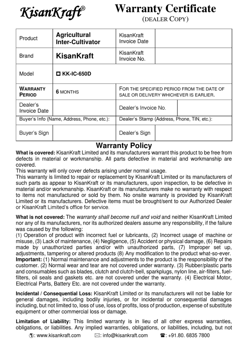 KISANKRAFT KK-IC-650D user manual