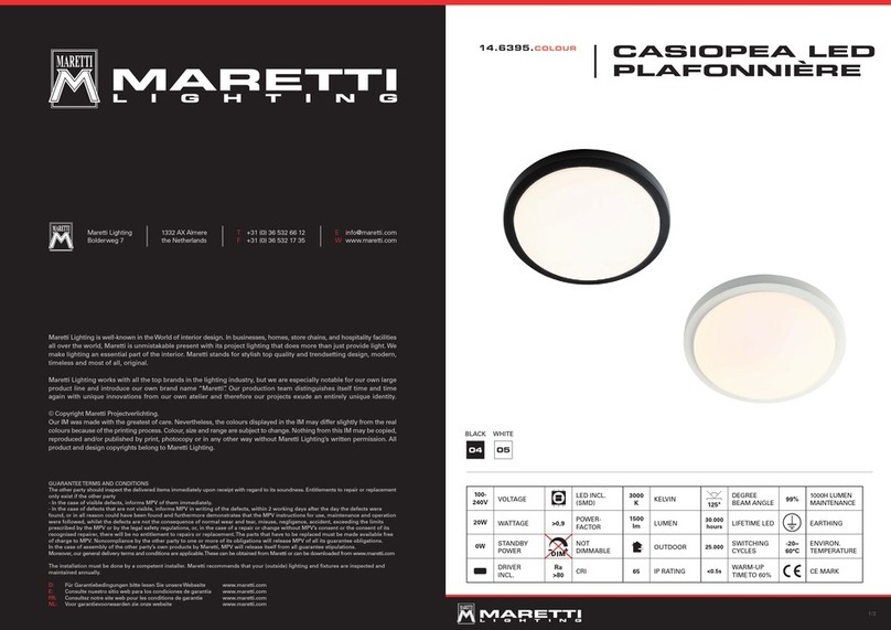 Maretti CASIOPEA 14.6395.04 User manual