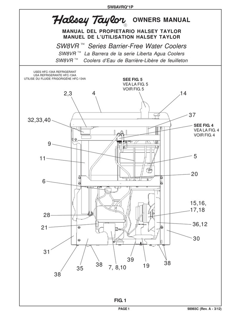Halsey Taylor SW8VR Series owner's manual