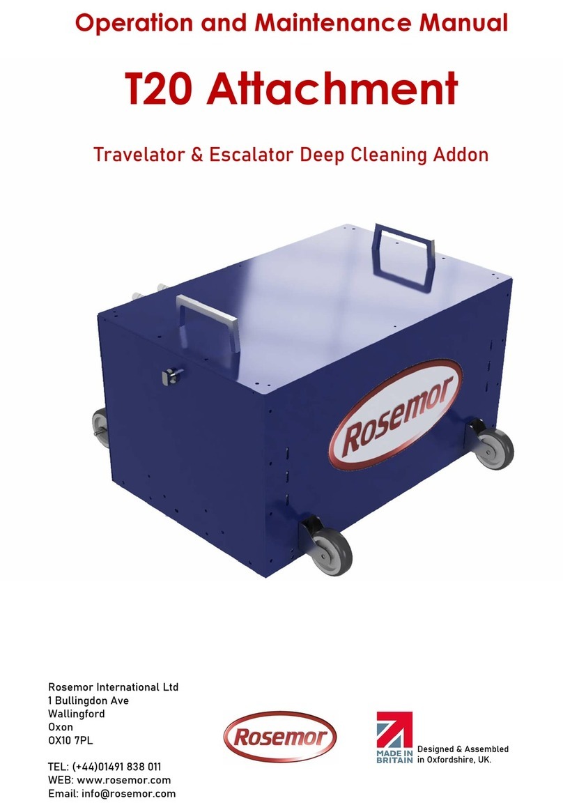 Rosemor T20 Operation and maintenance manual