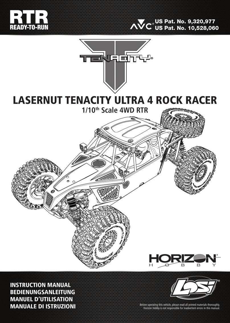 Horizon Hobby Losi LASERNUT TENACITY ULTRA 4 ROCK RACER User manual