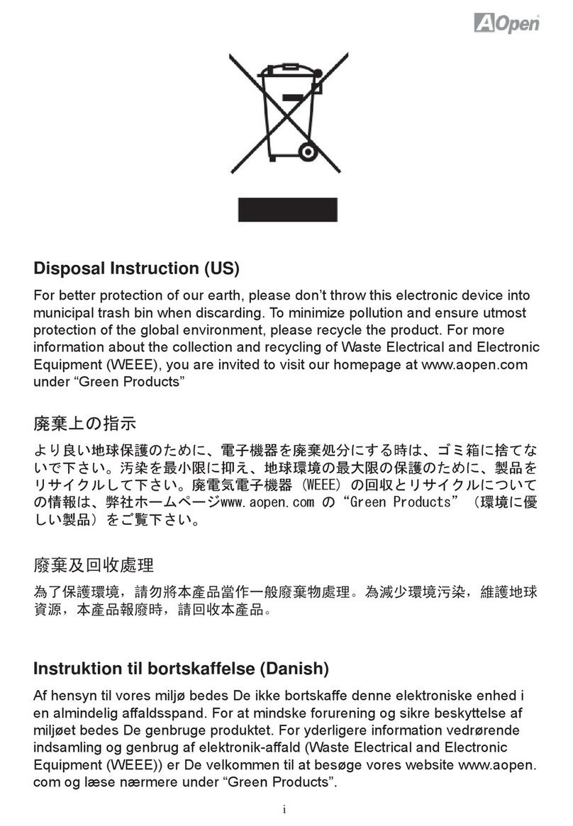 AOpen i55HMt-HD User manual
