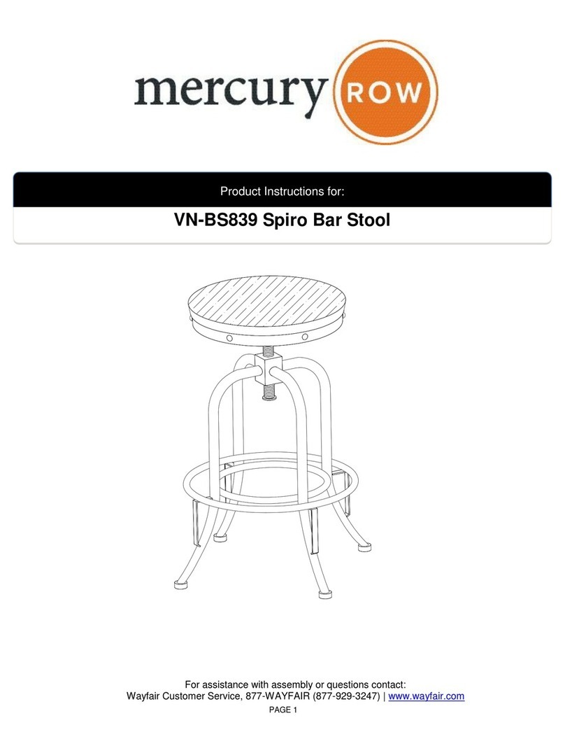 Mercury Row Spiro VN-BS839 Product instructions