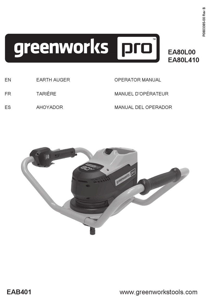 GreenWorks Pro EA80L00 Operator's manual