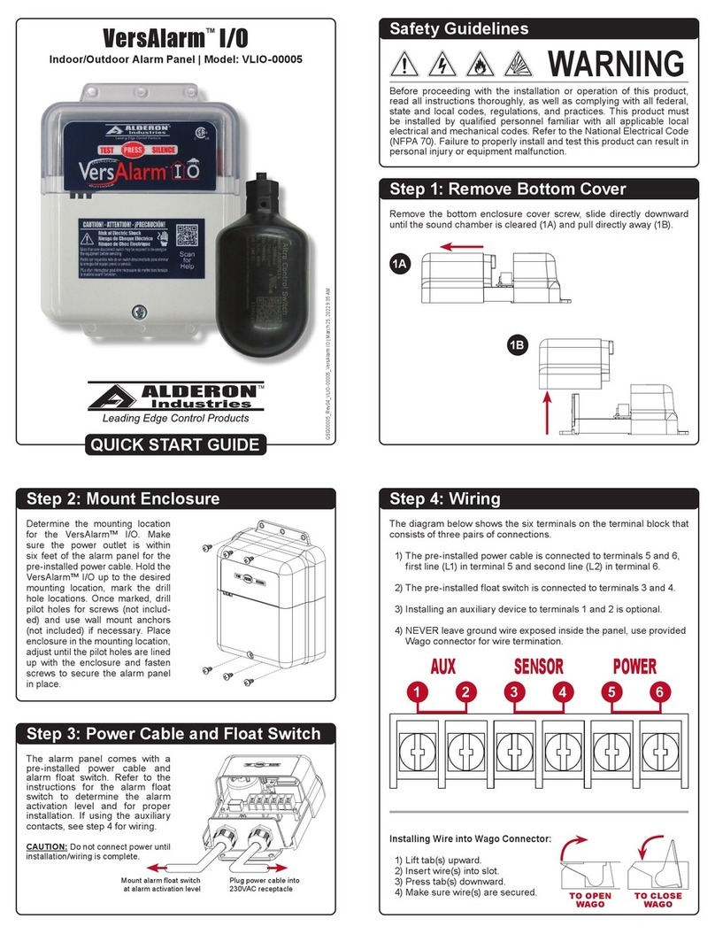Alderon Industries VersAlarm I/O VLIO-00005 User manual Alderon Industries VersAlarm I/O VLIO-00005 User manual