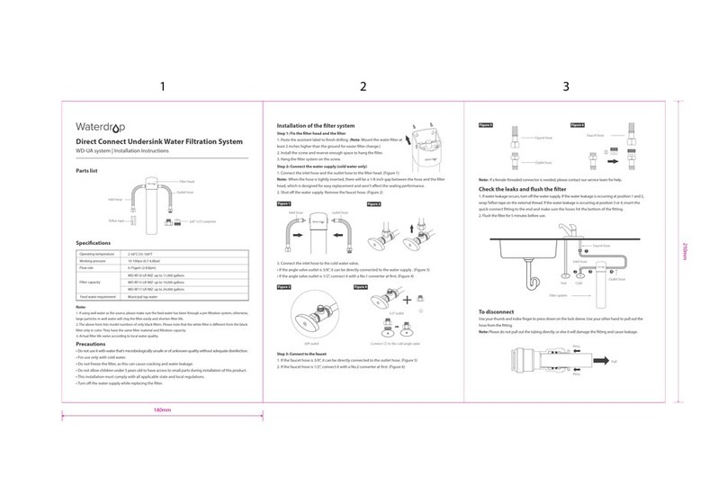 Waterdrop WD-UA system installation instructions
