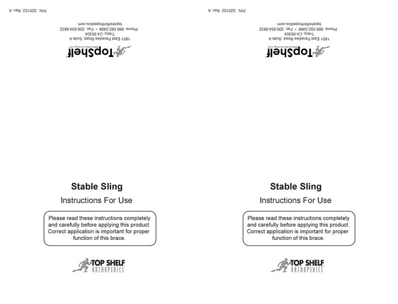 Top shelf Orthopedics Stable Sling Instructions for use
