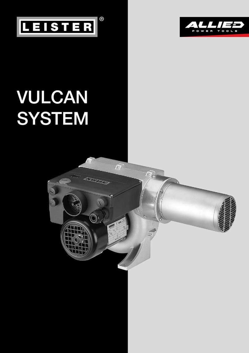 Allied LEISTER VULCAN SYSTEM operating instructions
