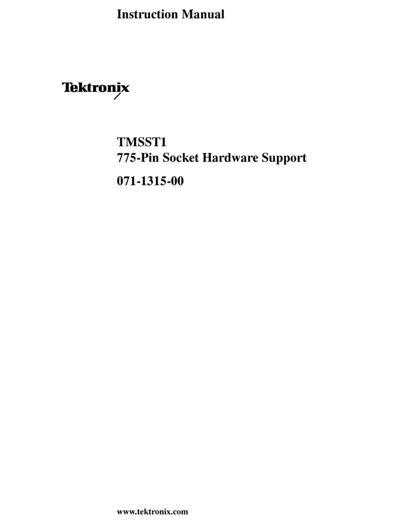 Tektronix TMSST1 User manual