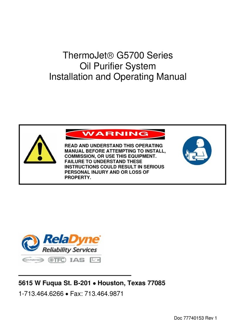 RelaDyne ThermoJet G5700 Series Installation and operating manual RelaDyne ThermoJet G5700 Series Installation and operating manual