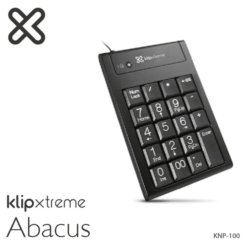 Klip Xtreme Abacus KNP-100 User manual