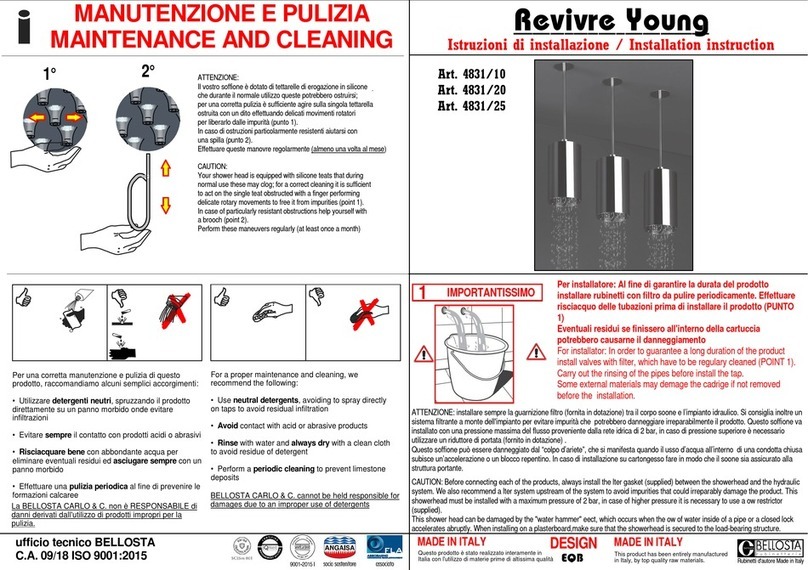 BELLOSTA Revivre Young 4831/10 User manual BELLOSTA Revivre Young 4831/10 User manual