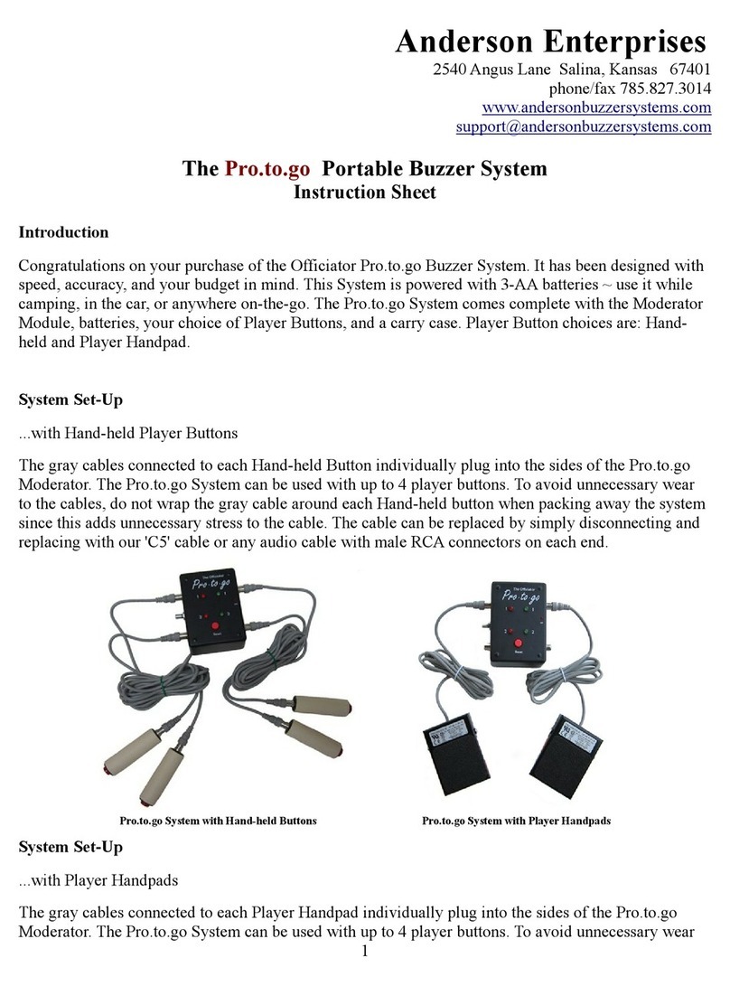 Anderson Pro.to.go instruction sheet