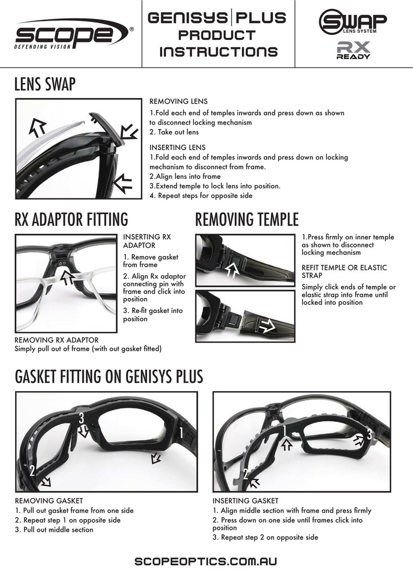 scope Genisys Instruction sheet
