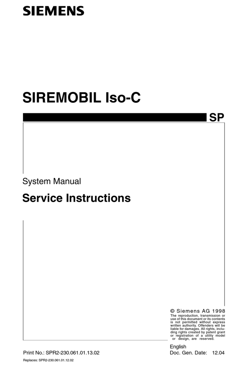 Siemens SIREMOBIL Iso-C Operating instructions