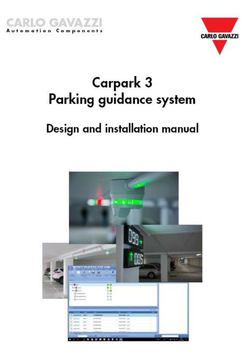 CARLO GAVAZZI Dupline Carpark 3 User manual