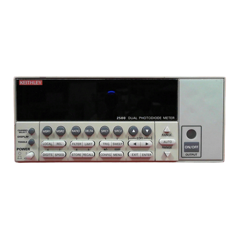 Keithley 2500 User manual Keithley 2500 User manual
