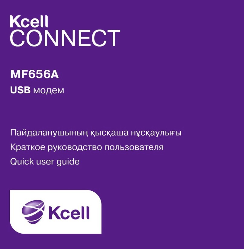 Kcell CONNECT MF656A Quick user guide