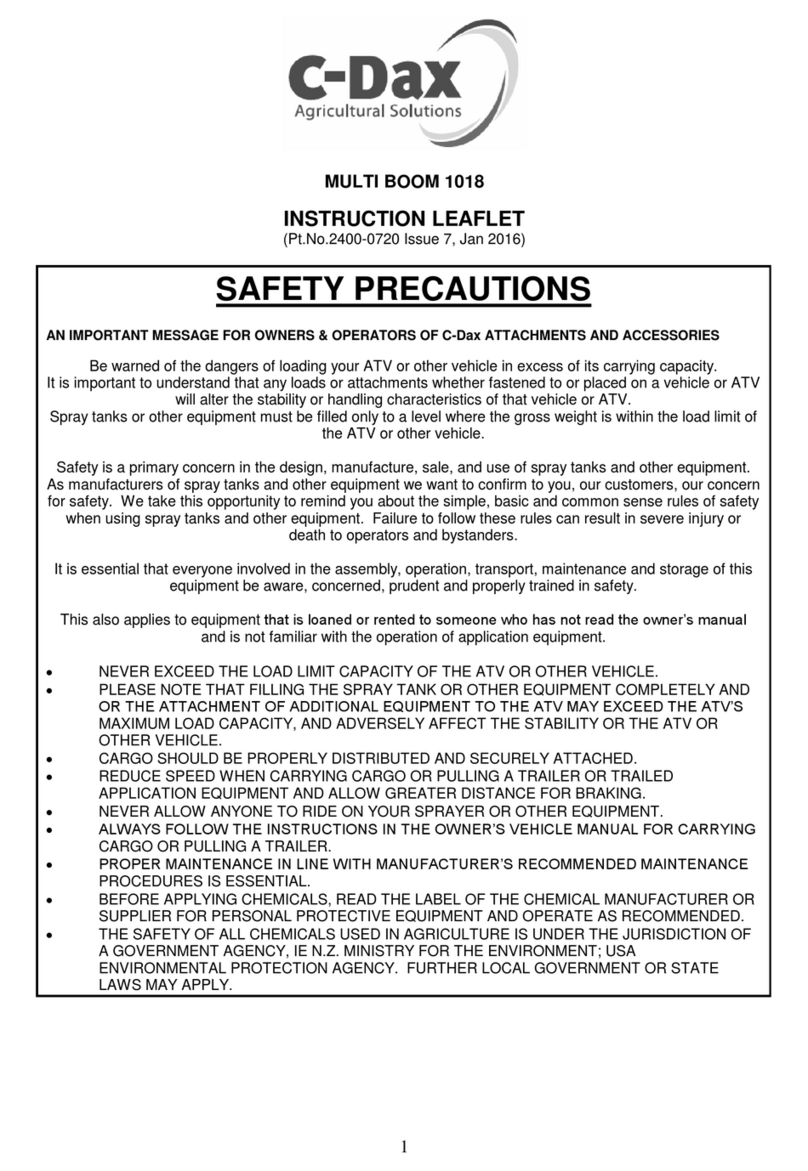 C-Dax MULTI BOOM 1018 Instruction leaflet