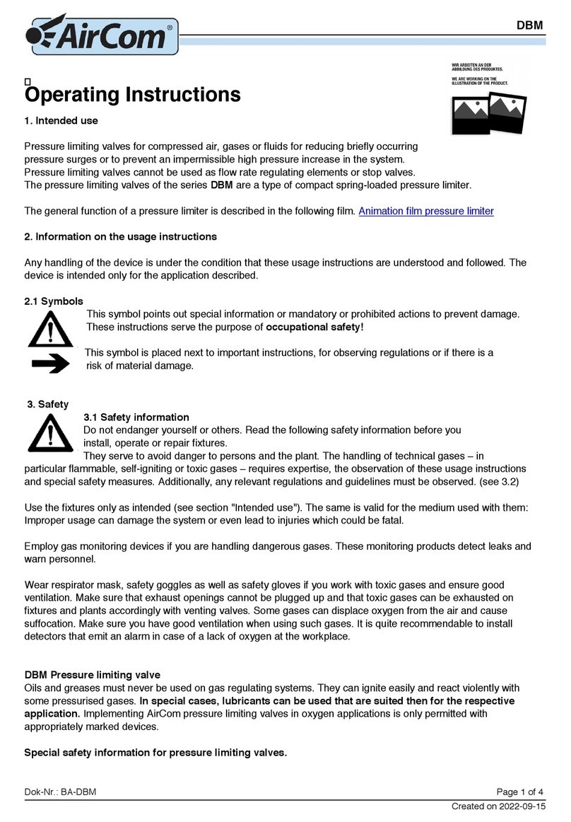 AirCom DBM operating instructions