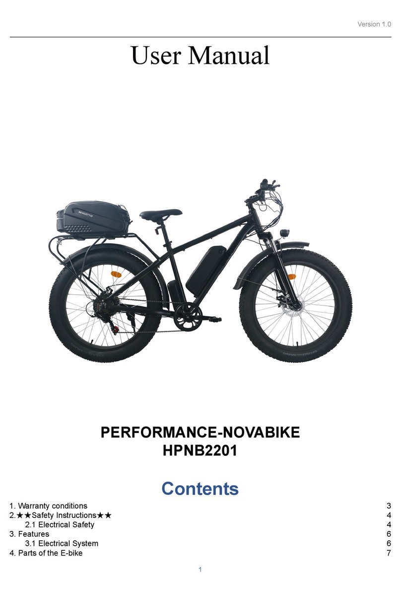 e-nova PERFORMANCE-NOVABIKE HPNB2201 User manual