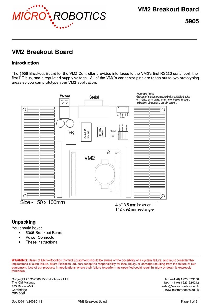 MICRO ROBOTICS 5905 instruction manual MICRO ROBOTICS 5905 instruction manual