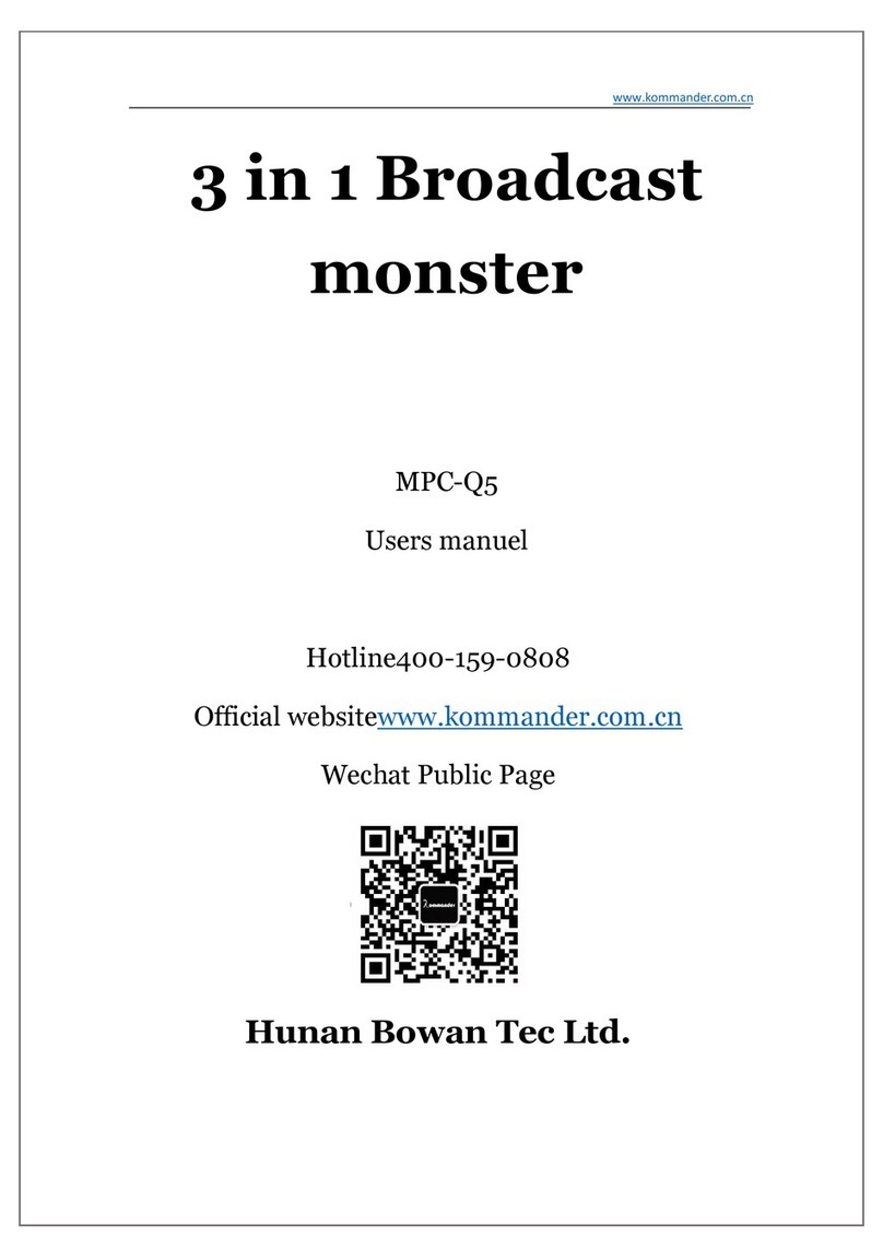 Kommander MPC-Q5 user manual