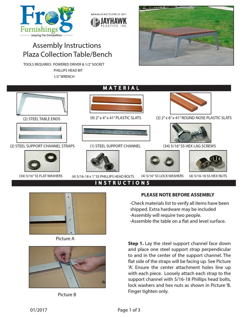 Frog Furnishings Plaza Assembly instructions Frog Furnishings Plaza Assembly instructions