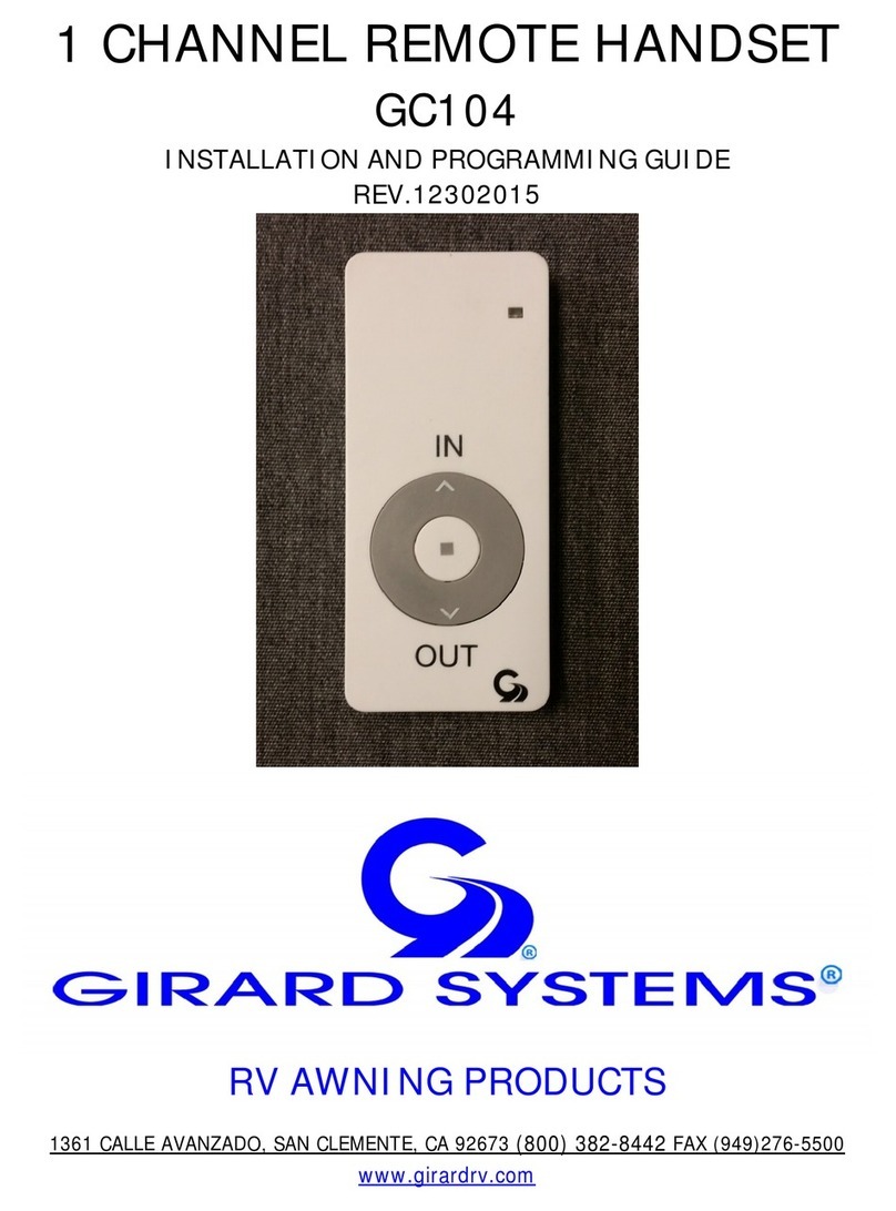 Girard Systems GC104 Installation and programming guide
