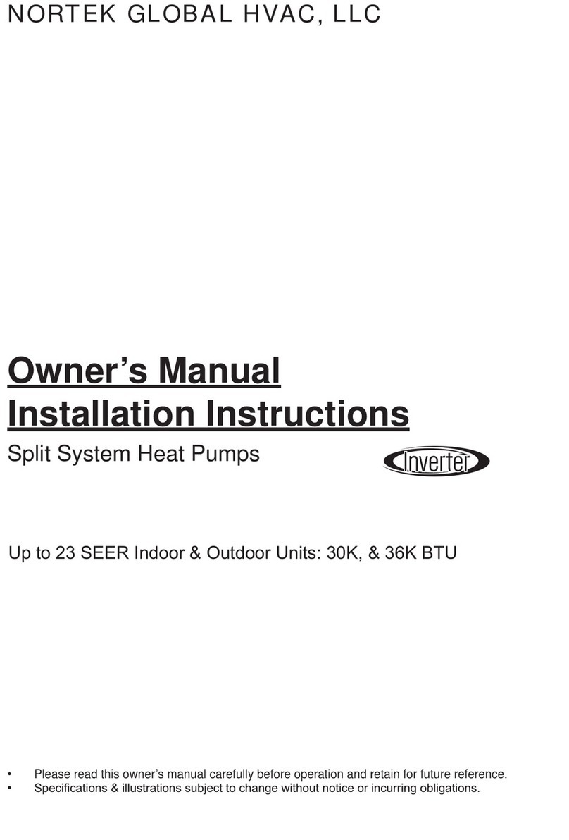 Nortek GXH30LSK4DH Operating instructions
