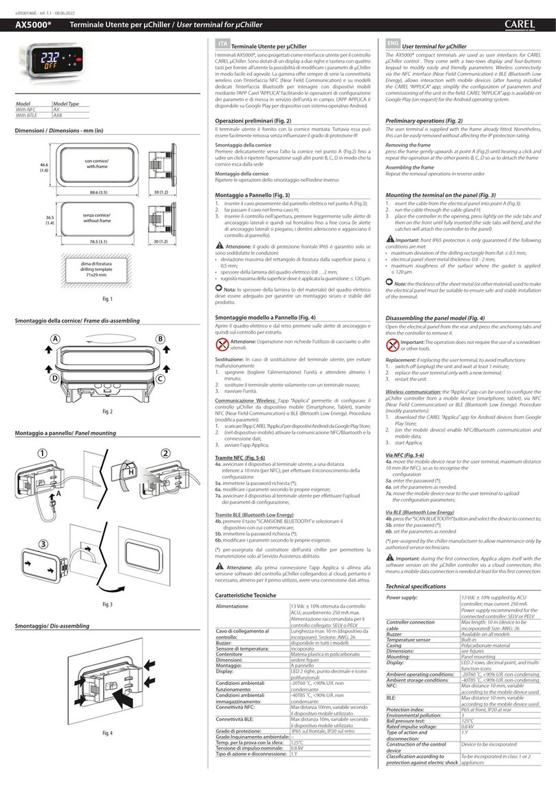 Carel AX5000 manual