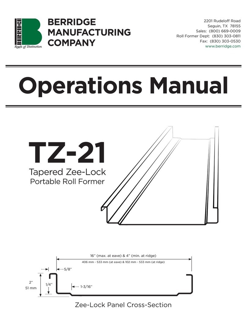 BERRIDGE TZ-21 Operation manual