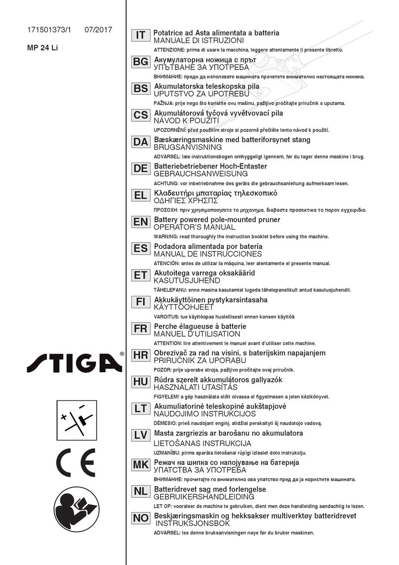 Stiga MP 24 Li User manual Stiga MP 24 Li User manual
