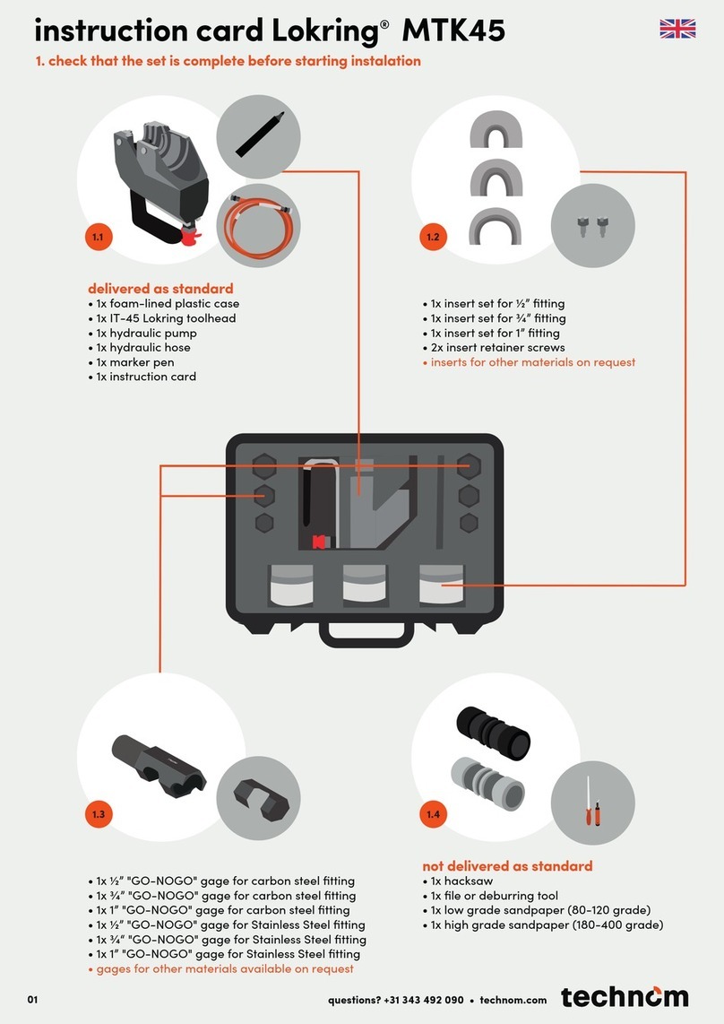 Technom Lokring MTK45 Instruction card