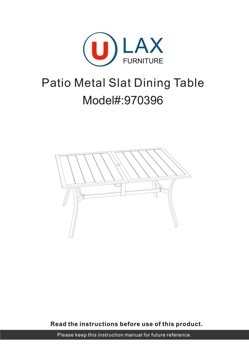 ULAX FURNITURE 970396 quick start guide