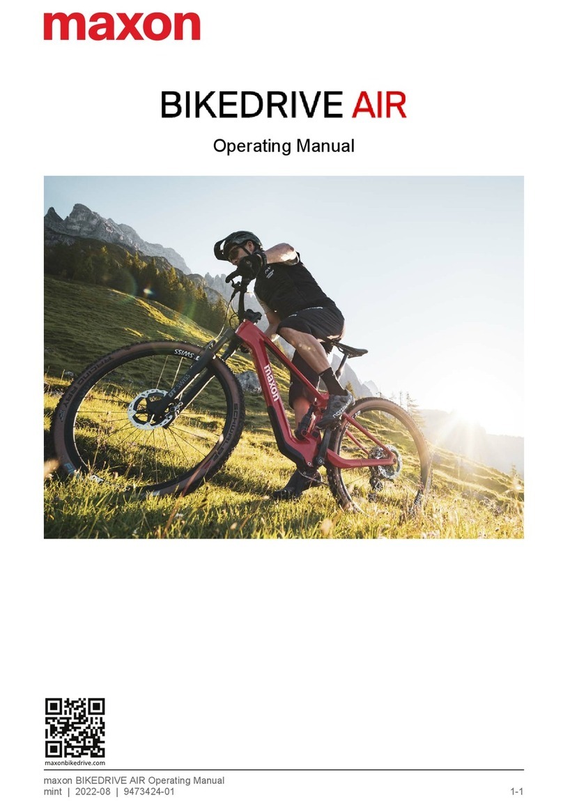 Maxon BIKEDRIVE operating manual